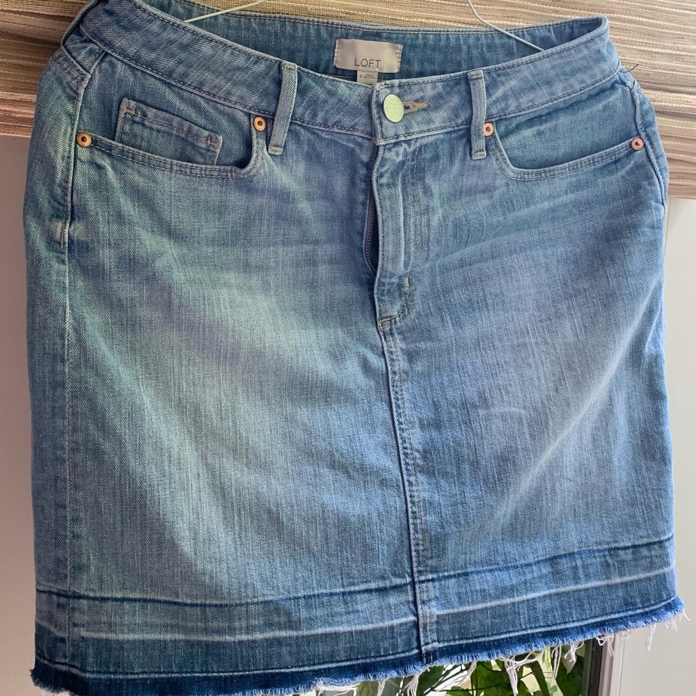 Loft jean skirt